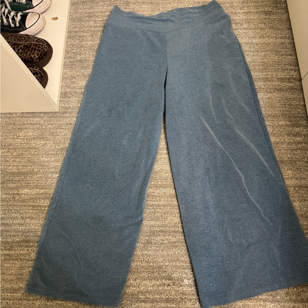 Women's Blue Wide-Leg Pants